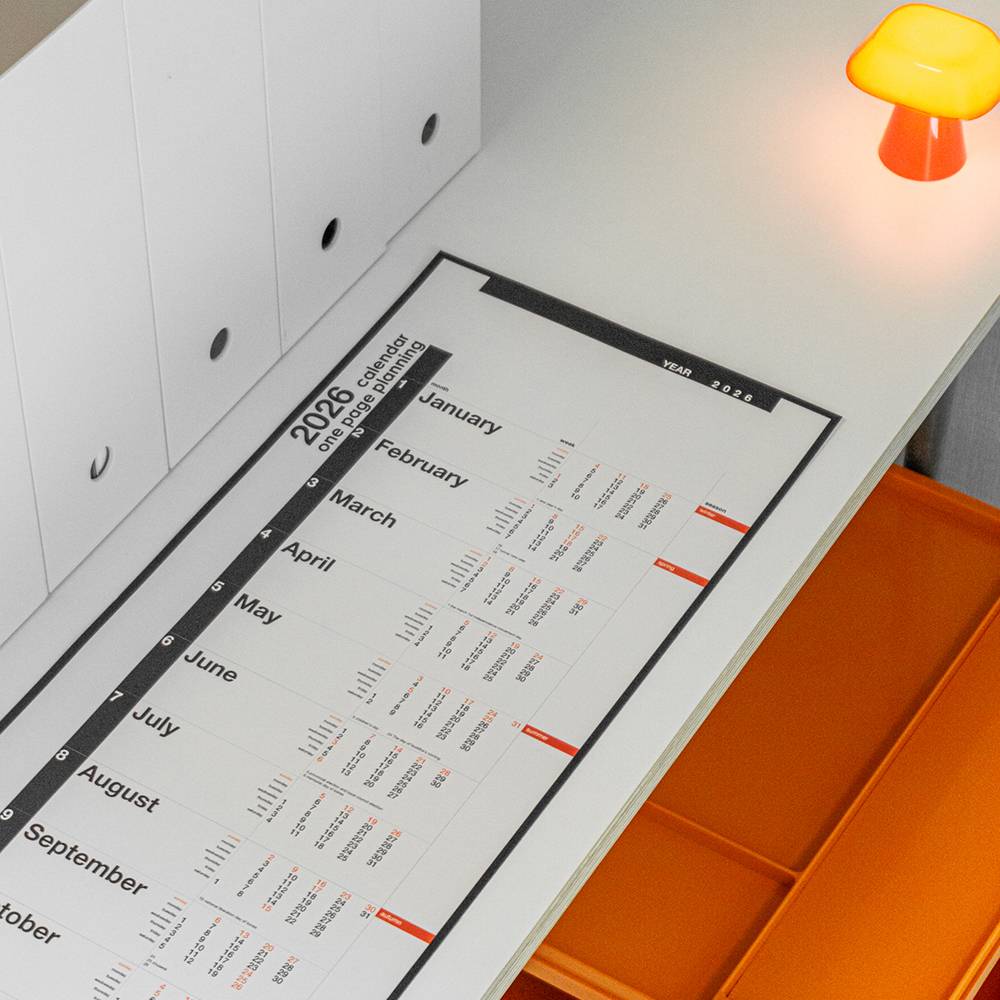 2026 롤 캘린더 One Page Calendar