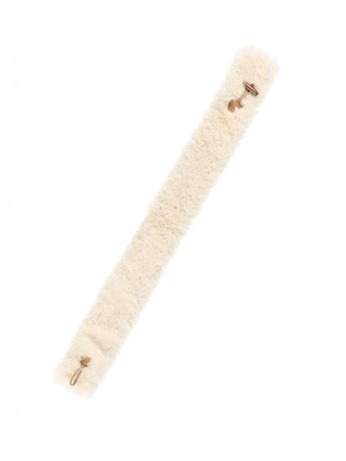 TOGGLE FUR BELT (IVORY)