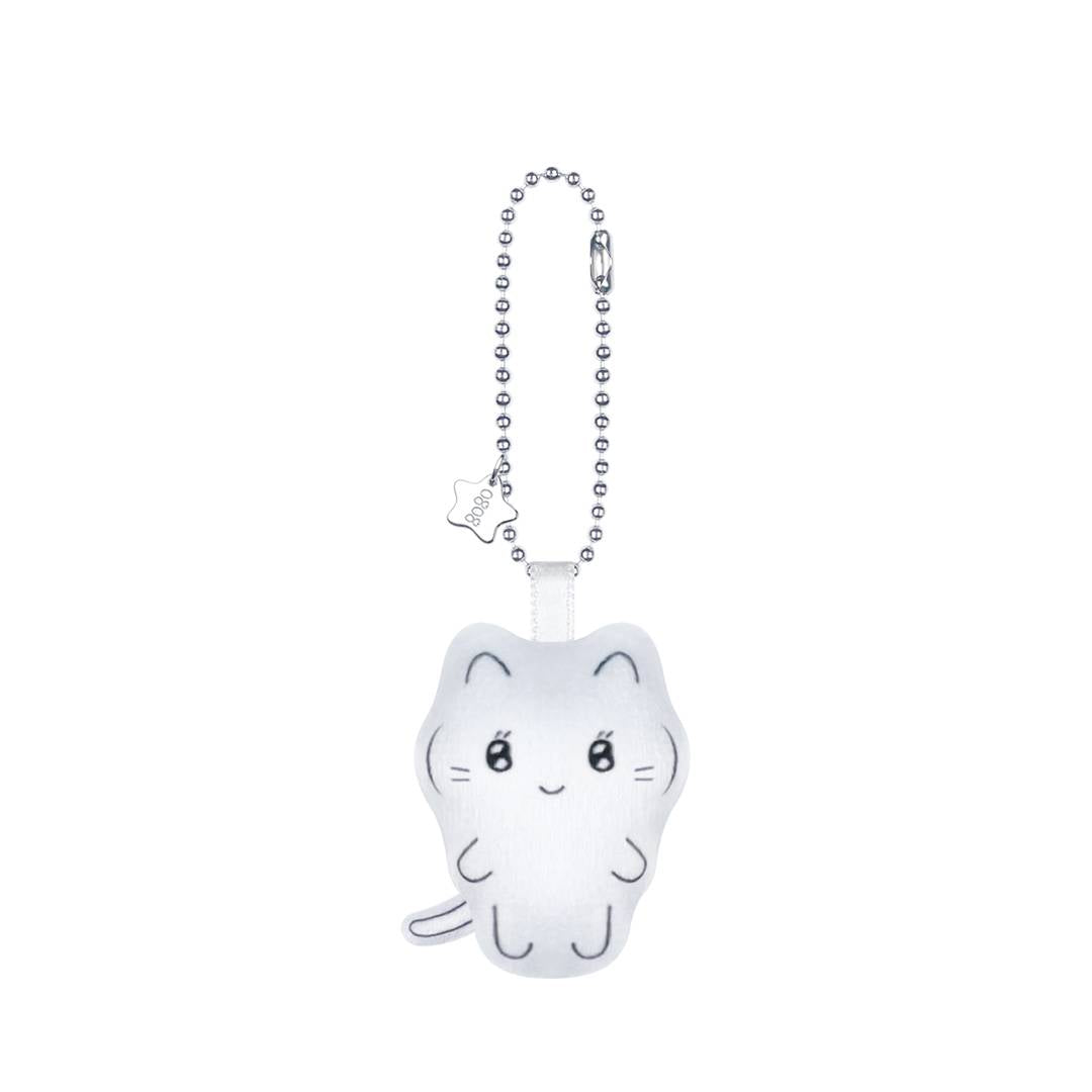 NYANYA EMOJI KEYRING _ GREY