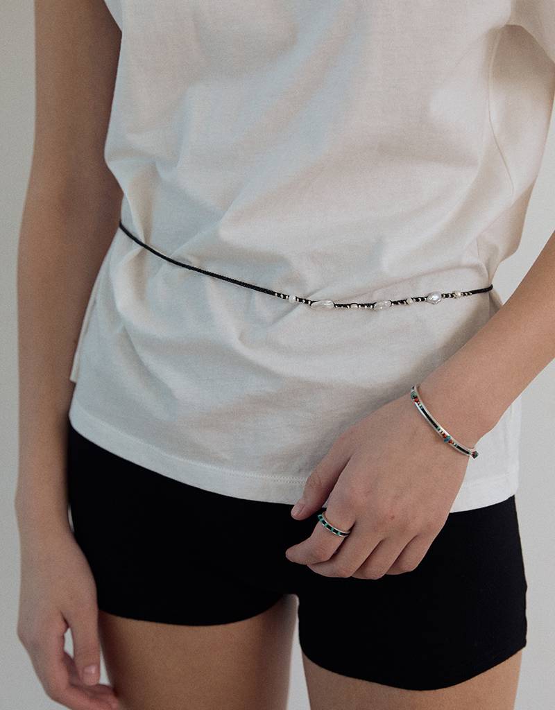 aztec salad crochet bangle