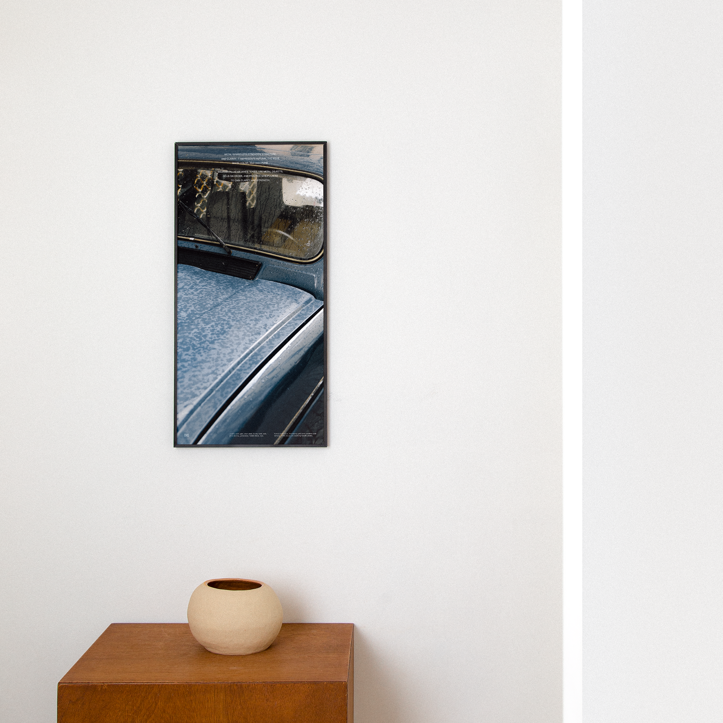 금 사주 질감 파노라마 개운 포스터 / Steel your mind