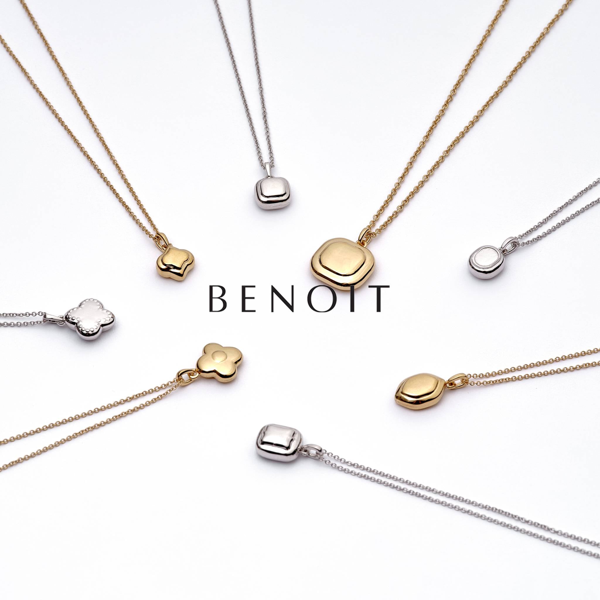Double Square Pendant [Silver] - BENOIT 베누아 - CAVA LIFE