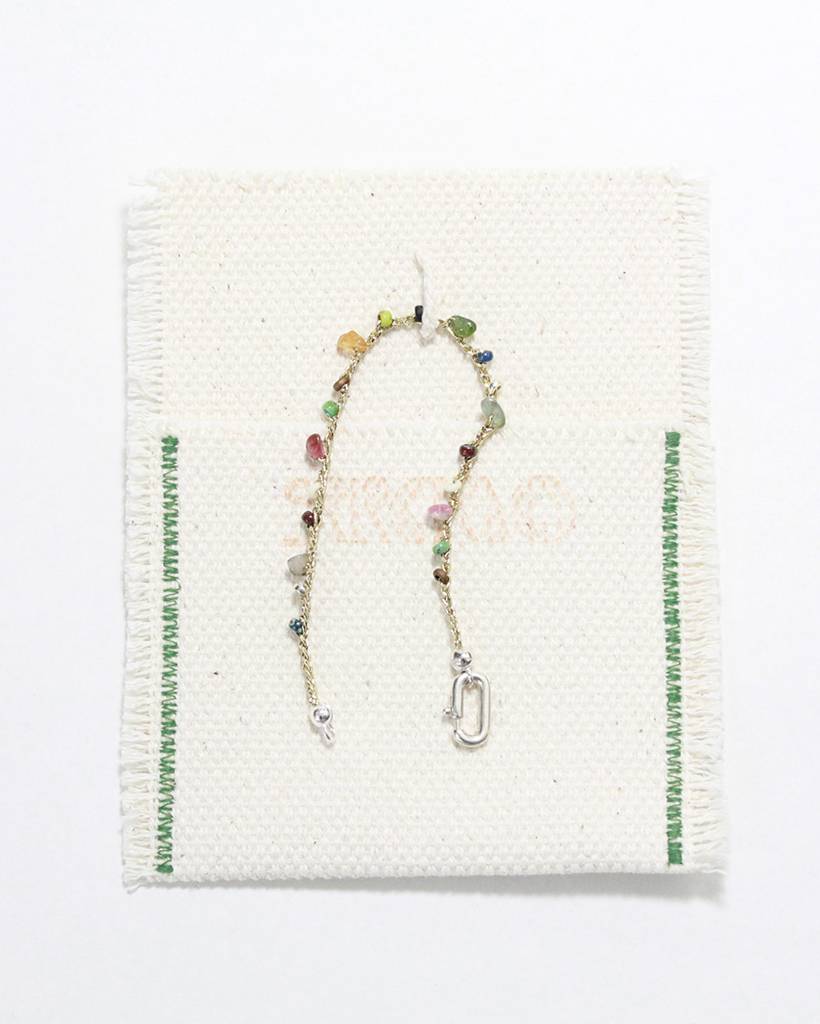 sunset bits metallic crochet bracelet