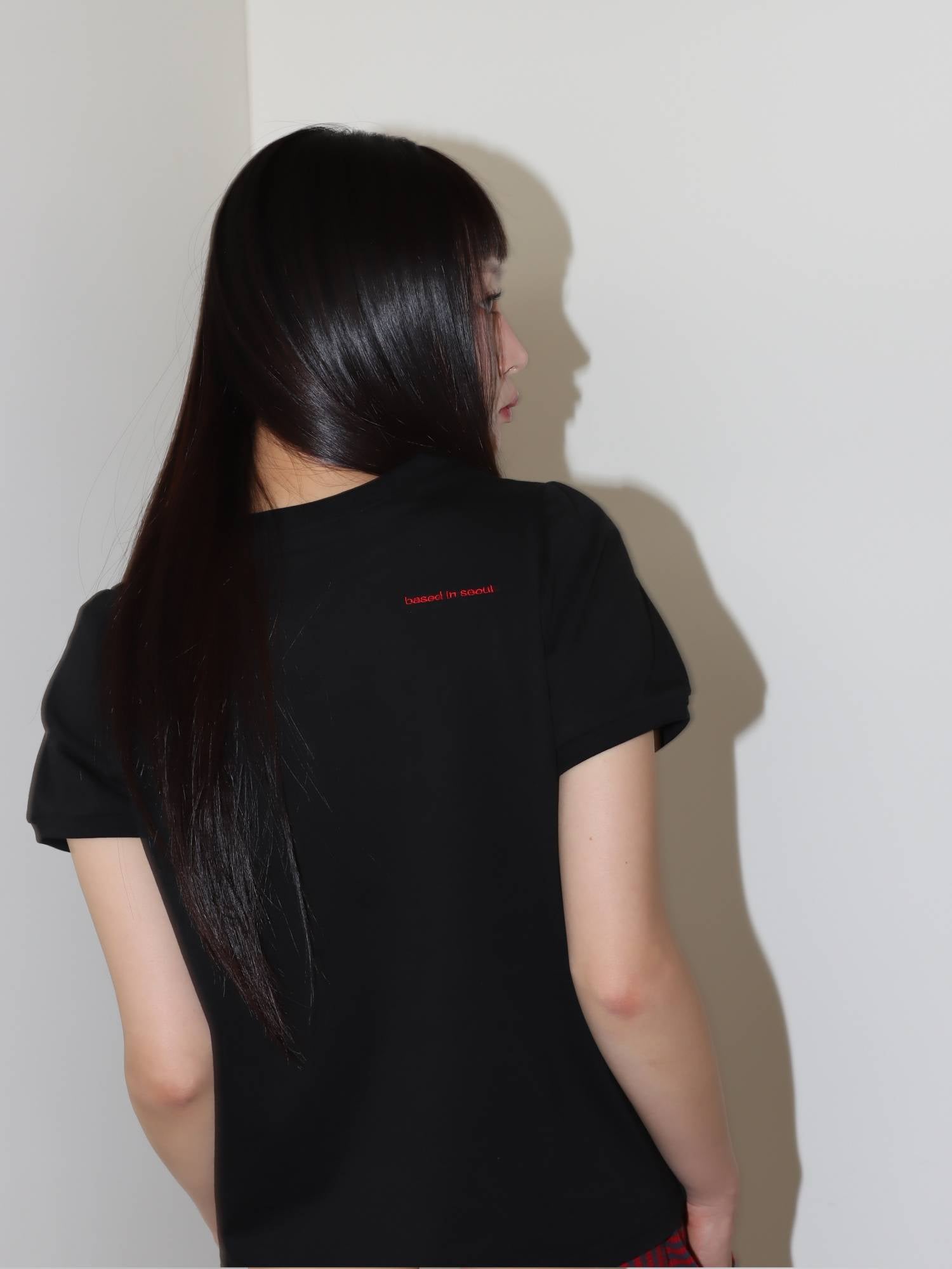 LETTERING PUFF T-SHIRT (BLACK)