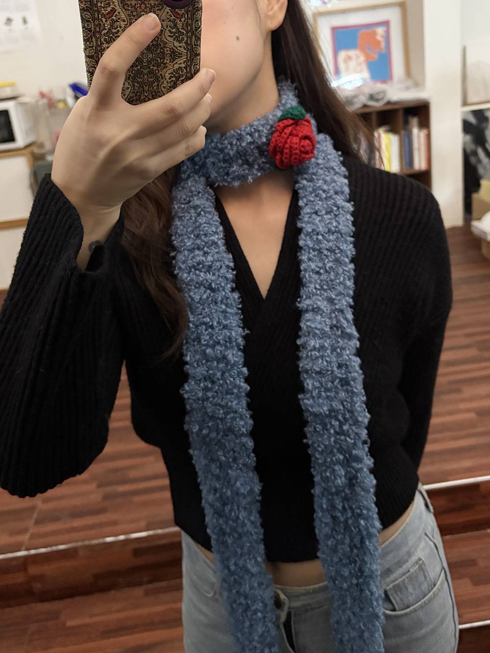 Teddy Muffler / 테디 머플러 - 블루