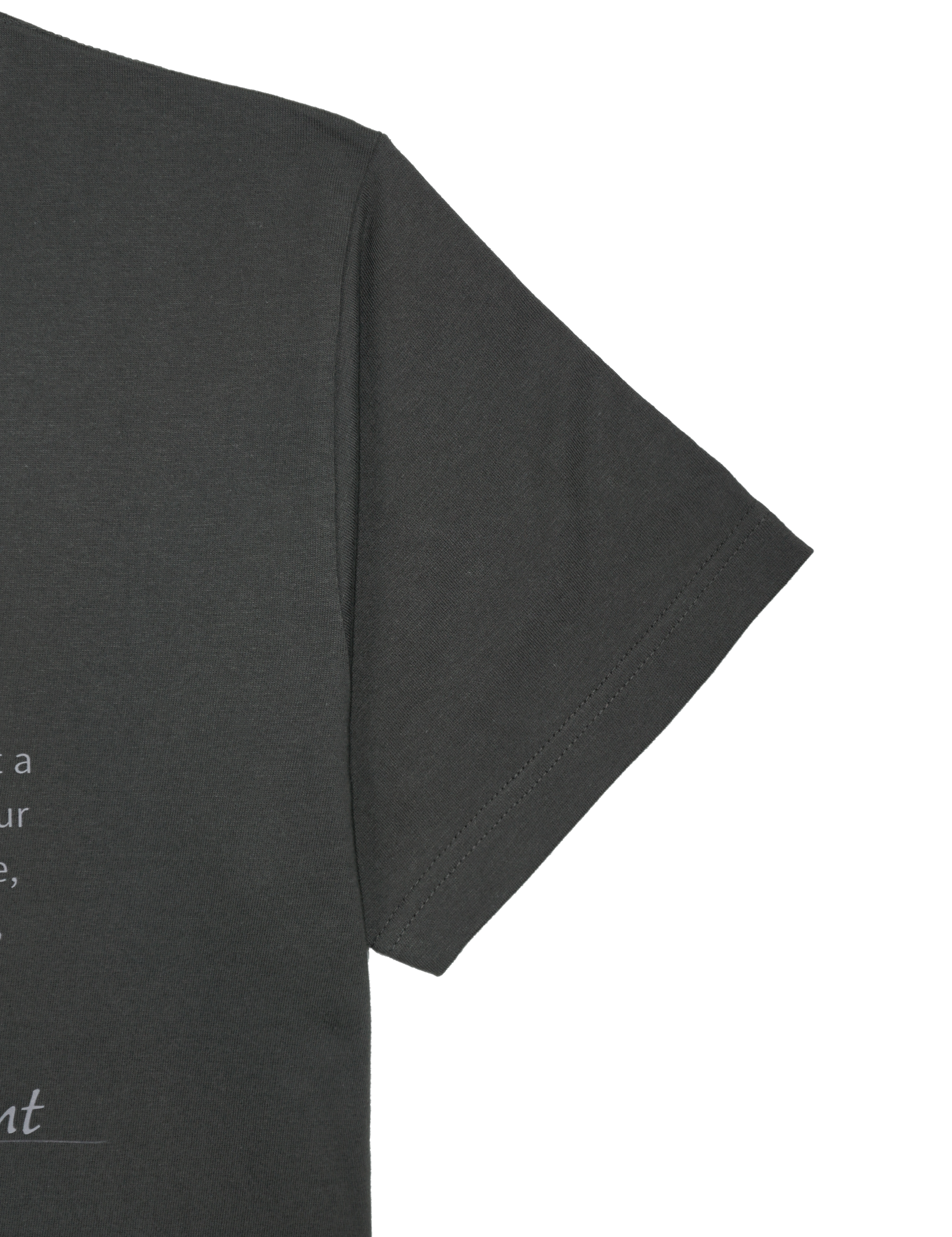 HEART LETTERING T-SHIRTS [CHACOAL]