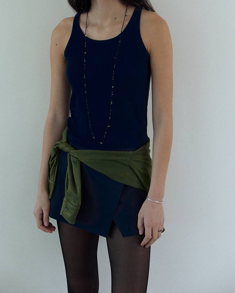 night of village metallic crochet bodychain