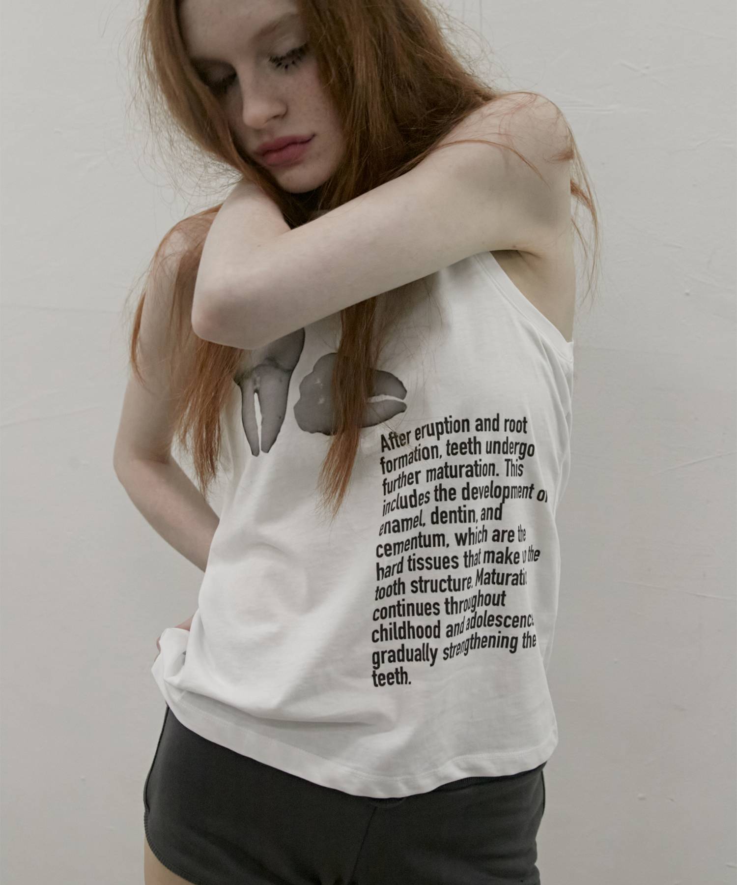 Teeth Sleeveless Tee WHITE