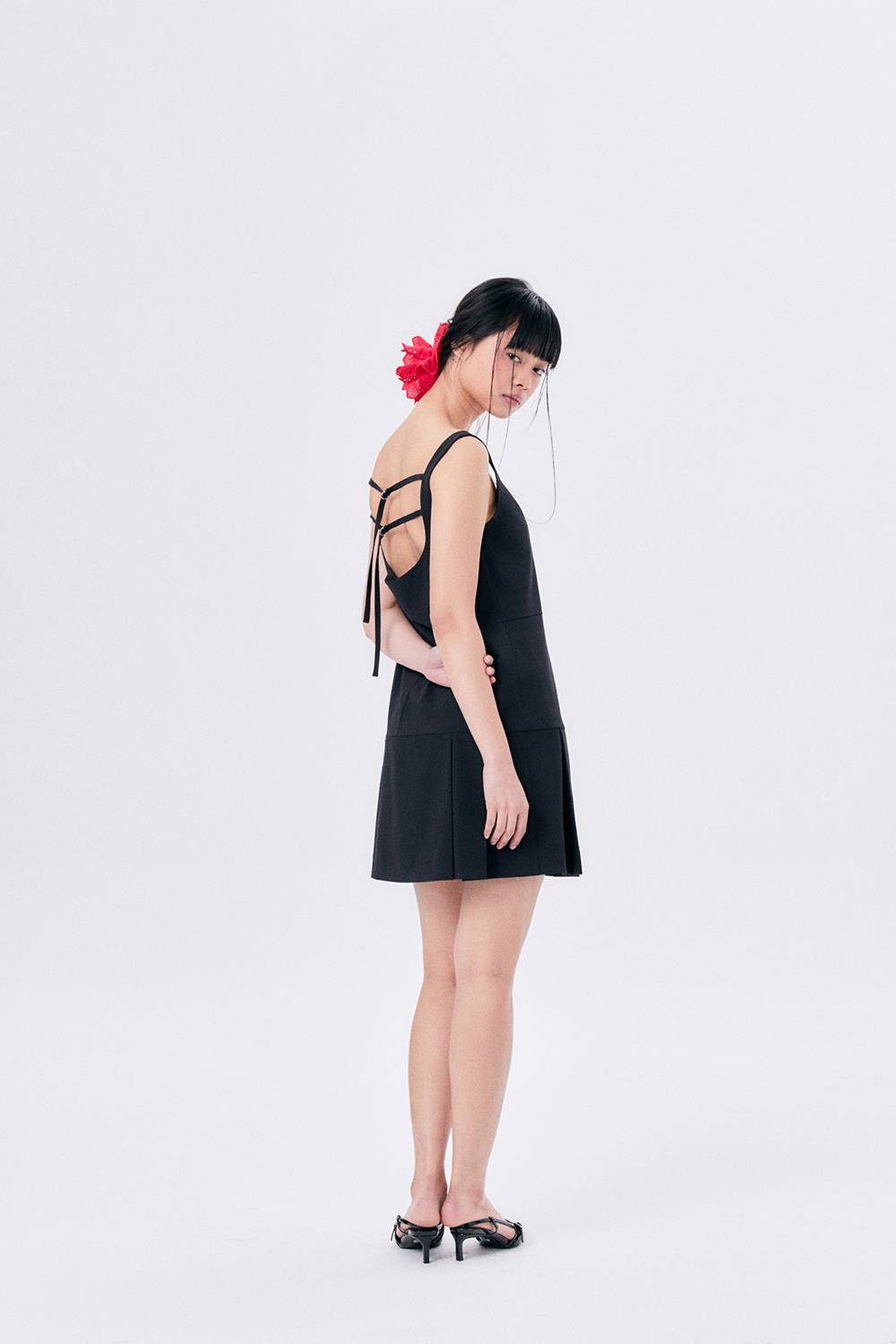 MINI SCHOOL DRESS / NAVY - HALOMINIUM  할로미늄 - CAVA LIFE