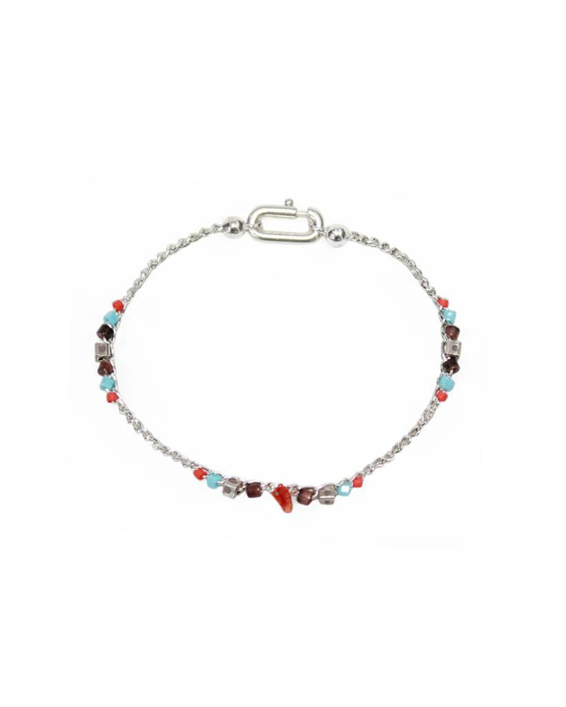 sunset bits metallic crochet bracelet