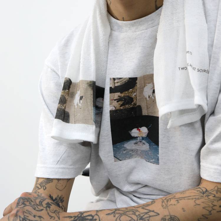 TWO CATS / ICE CREAM T-SHIRT