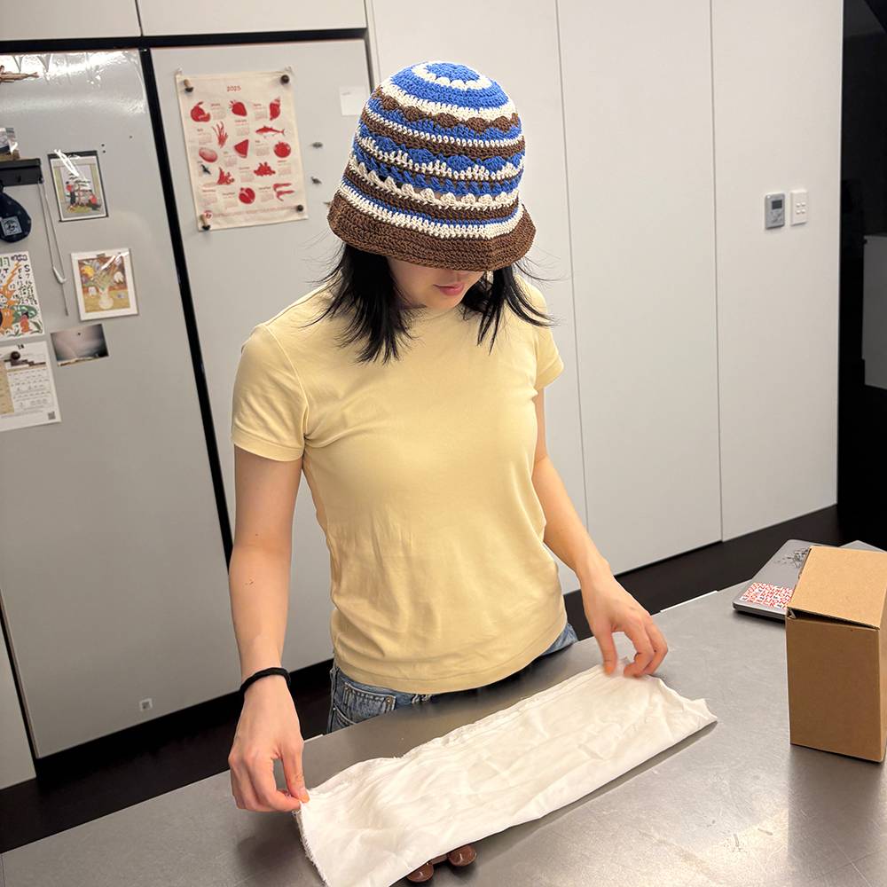 OSLO BUCKET HAT 오슬로 니트 버킷햇 - Blue