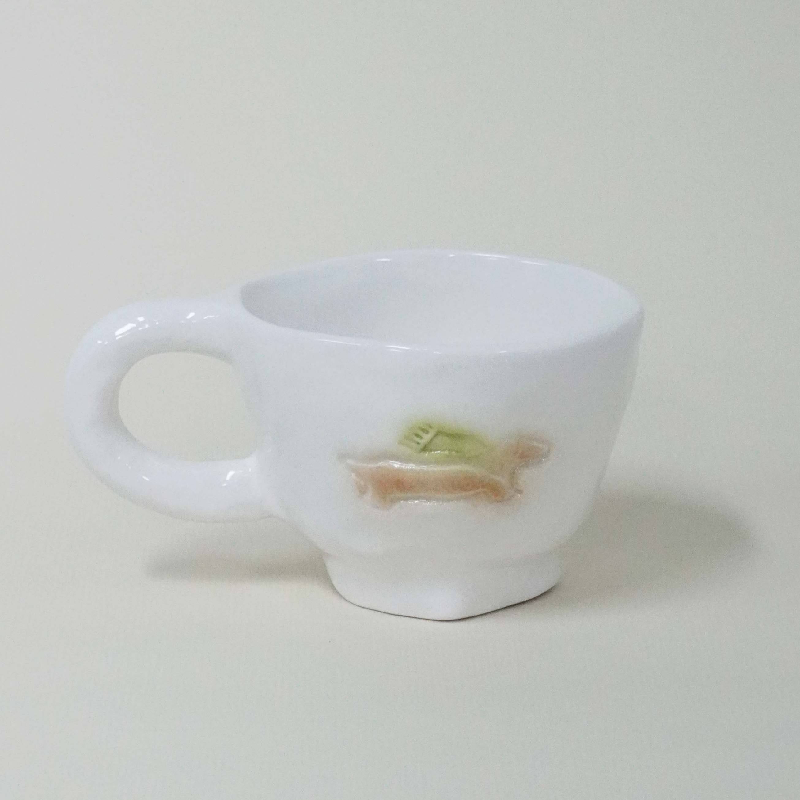 puppy mug green