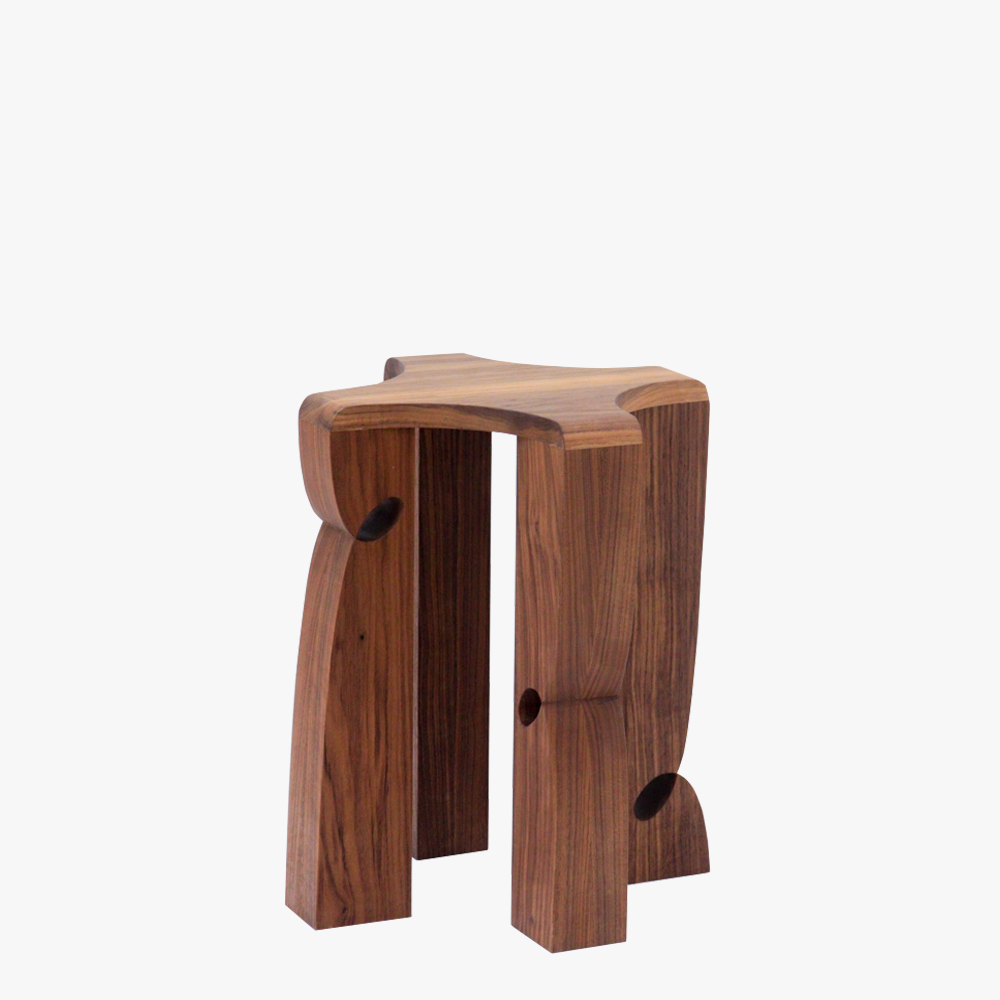 Curly Stool 002 | Walnut