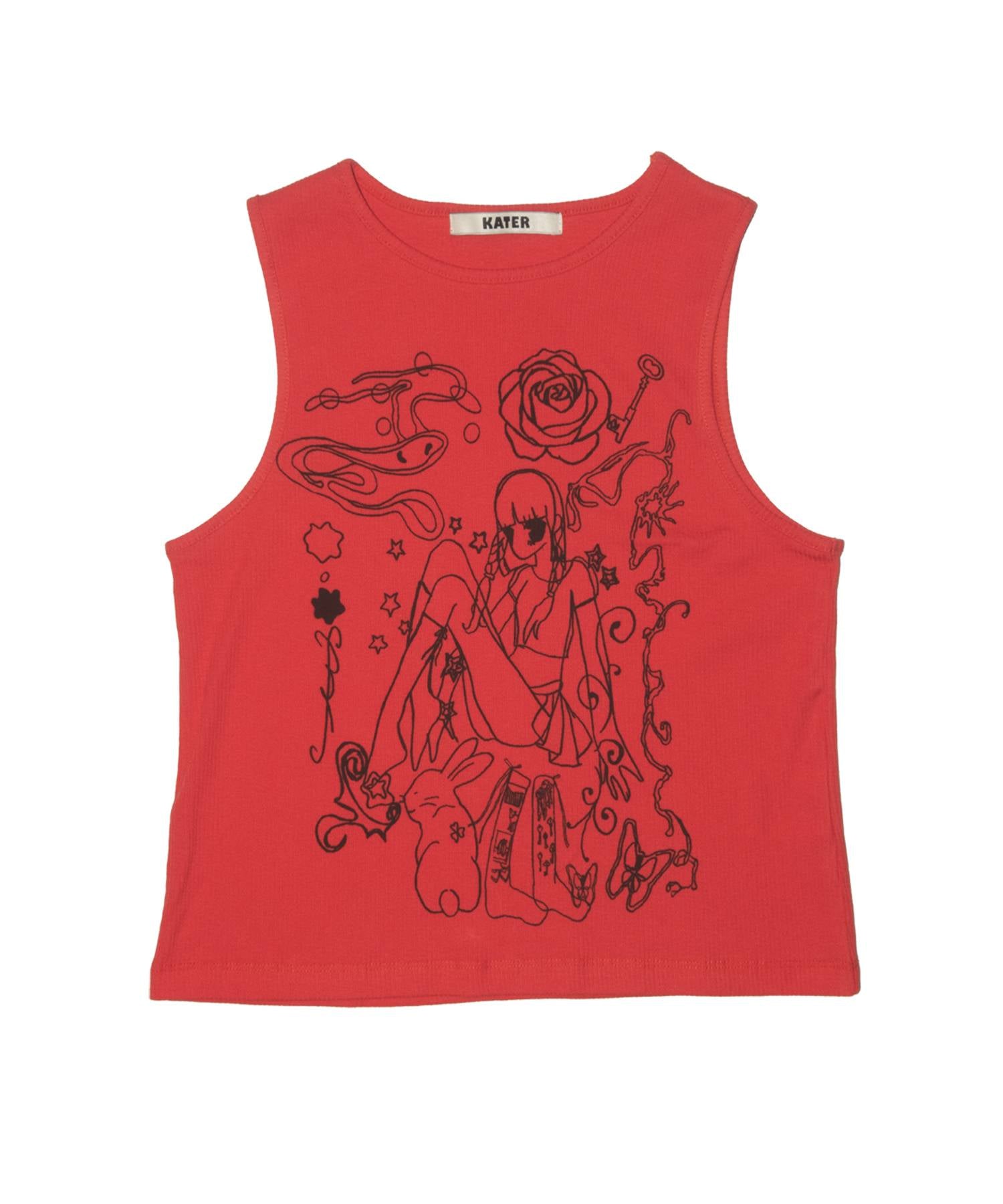 Dream Girl Sleeveless Tee ORANGE