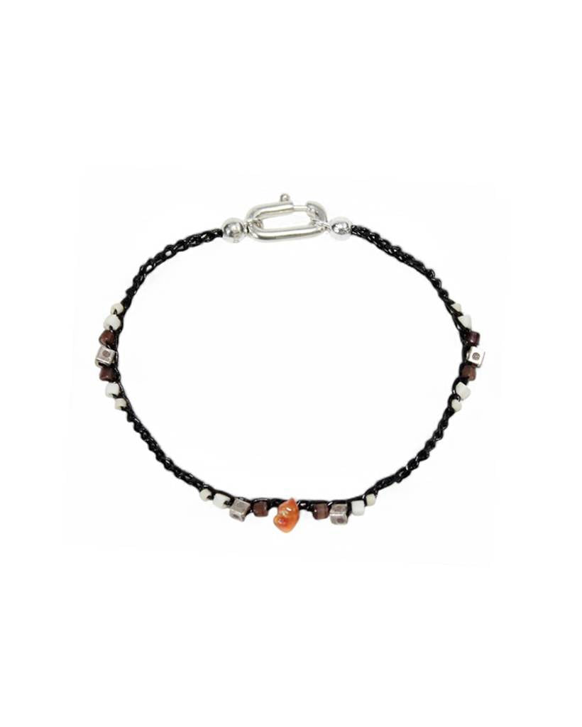 sunset bits metallic crochet bracelet