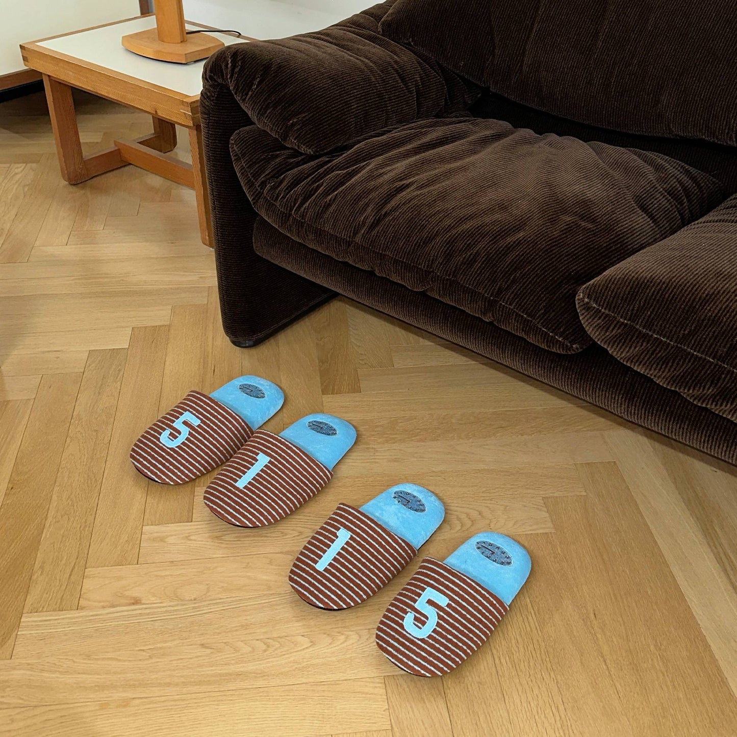 51 O’Clock Stripe Room Shoes