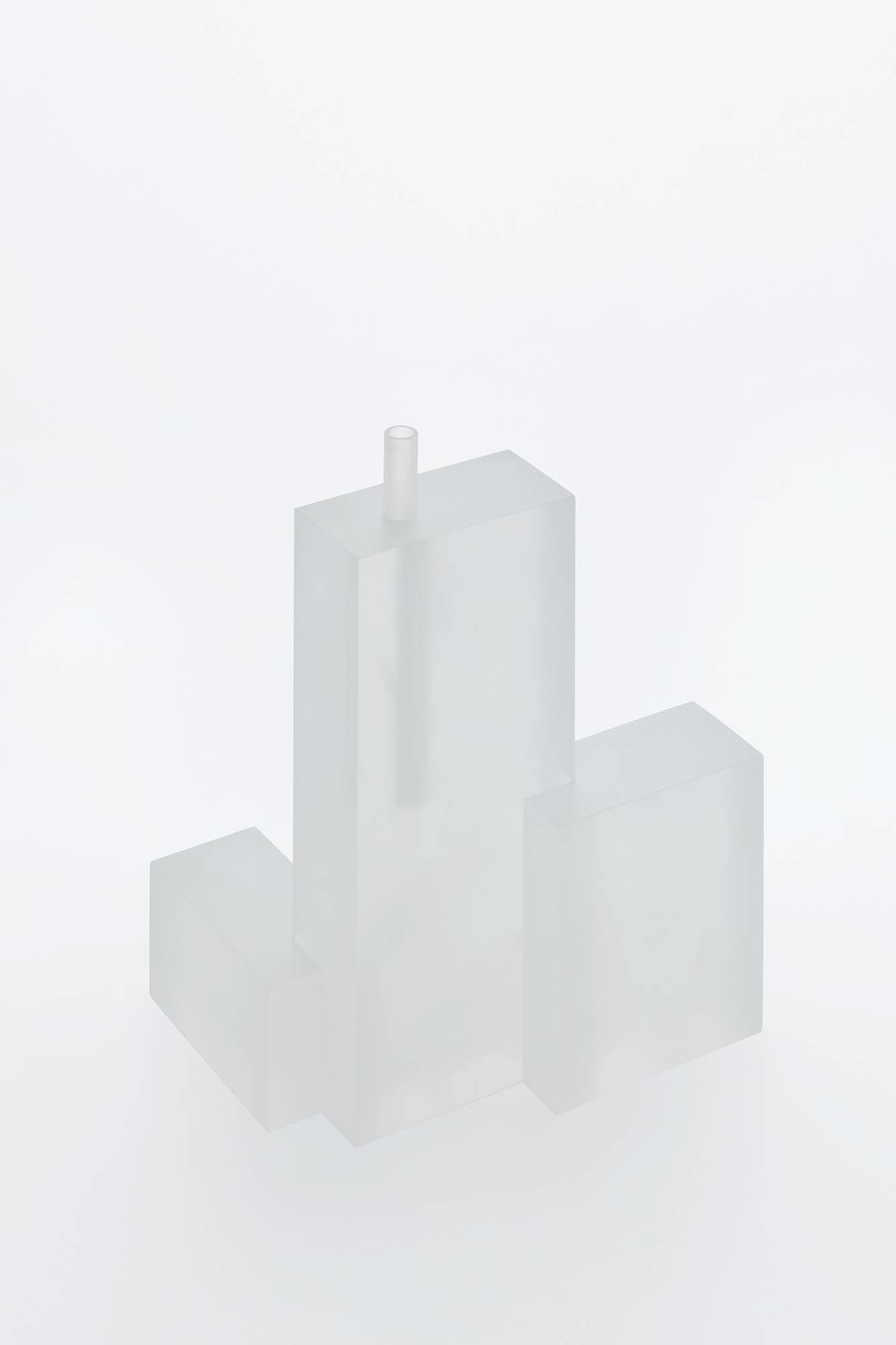 불투명한 무게 - 화병 3p, 오프 화이트 (Opaque Weight - Vase 3p, Off White)