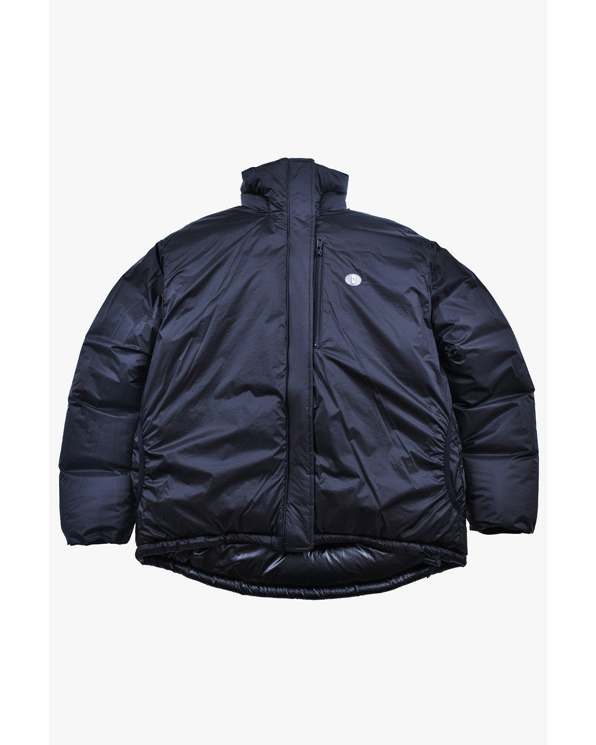 フォイルリバーシブルパディングジャケット/ブラック