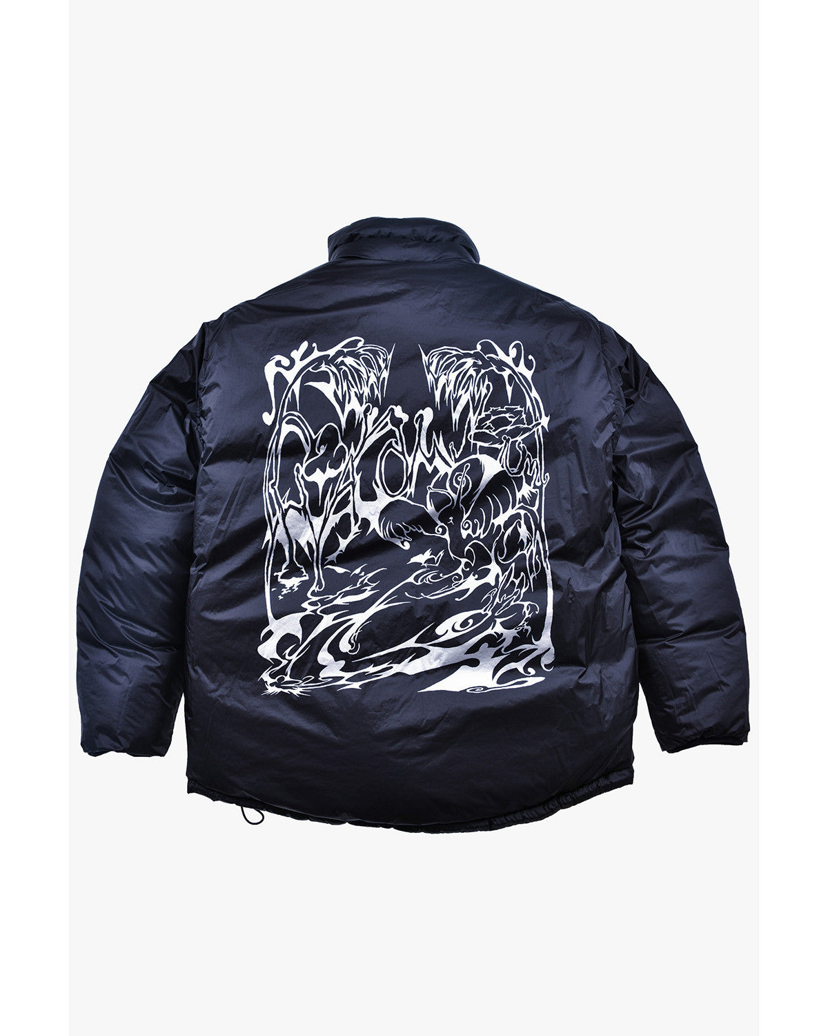 フォイルリバーシブルパディングジャケット/ブラック