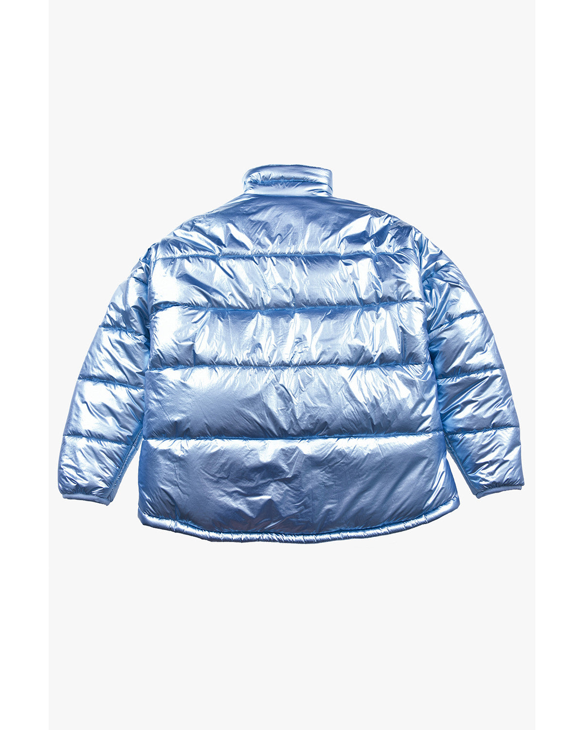 フォイルリバーシブルパディングジャケット/ブルー