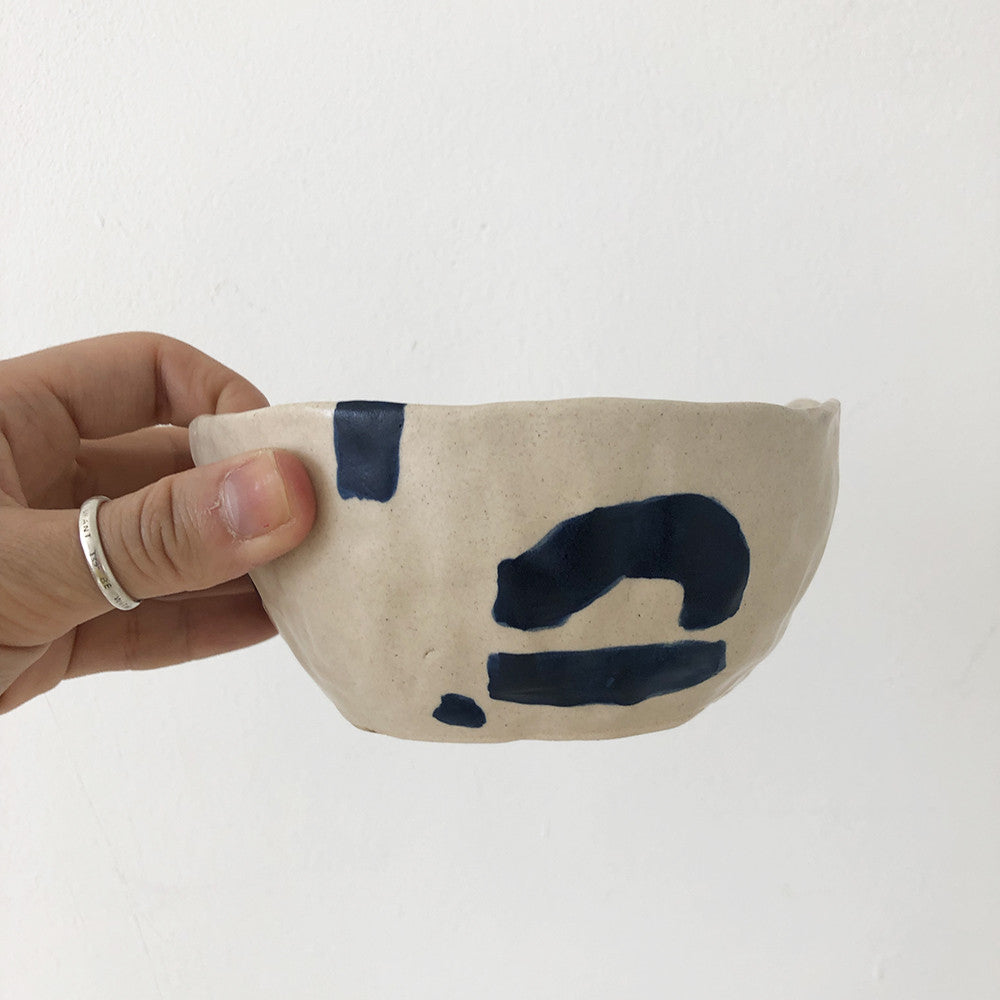 블루 페인팅 보울 - Blue Hour 블루아워 - CAVA LIFE