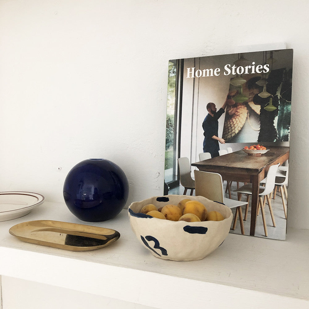 블루 페인팅 보울 - Blue Hour 블루아워 - CAVA LIFE