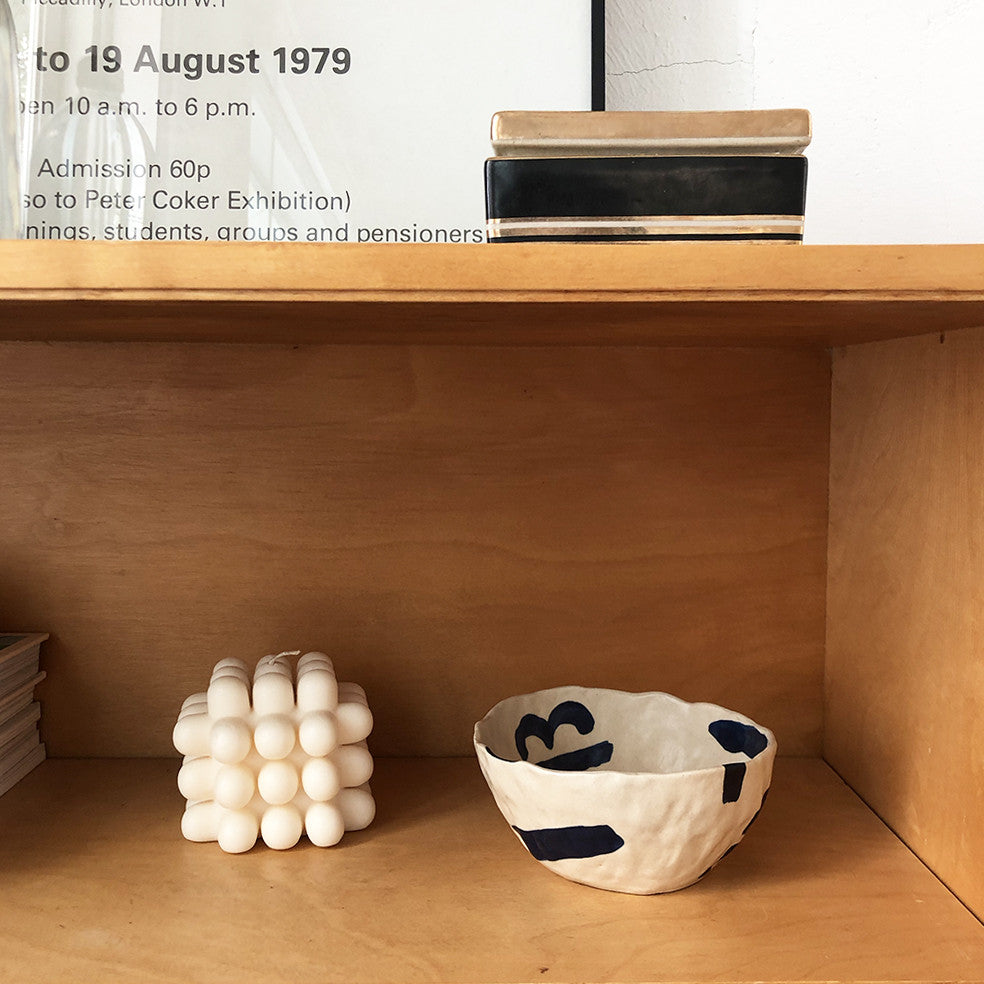 블루 페인팅 보울 - Blue Hour 블루아워 - CAVA LIFE