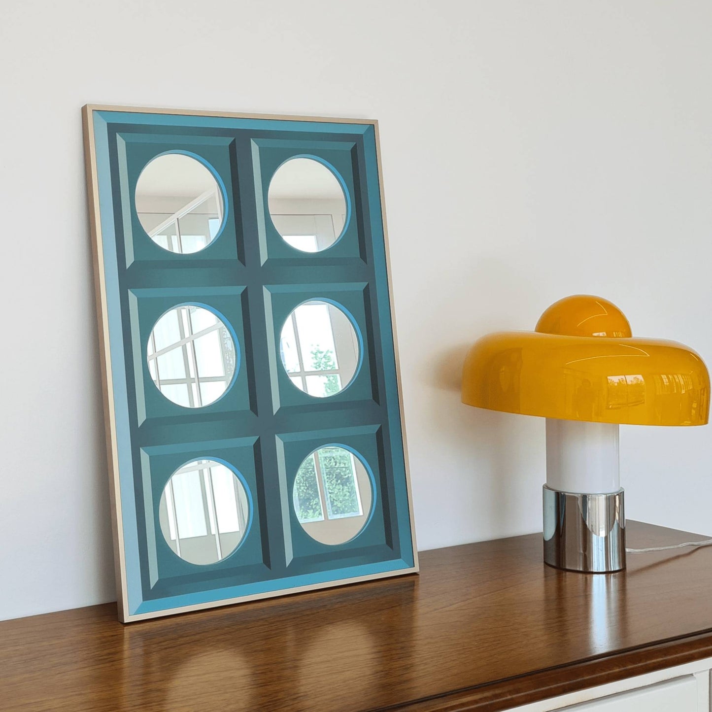 여섯 개의 원 포스터 거울_A3