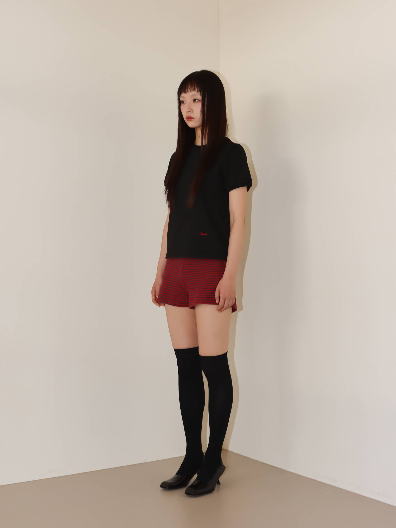 LETTERING PUFF T-SHIRT (BLACK)