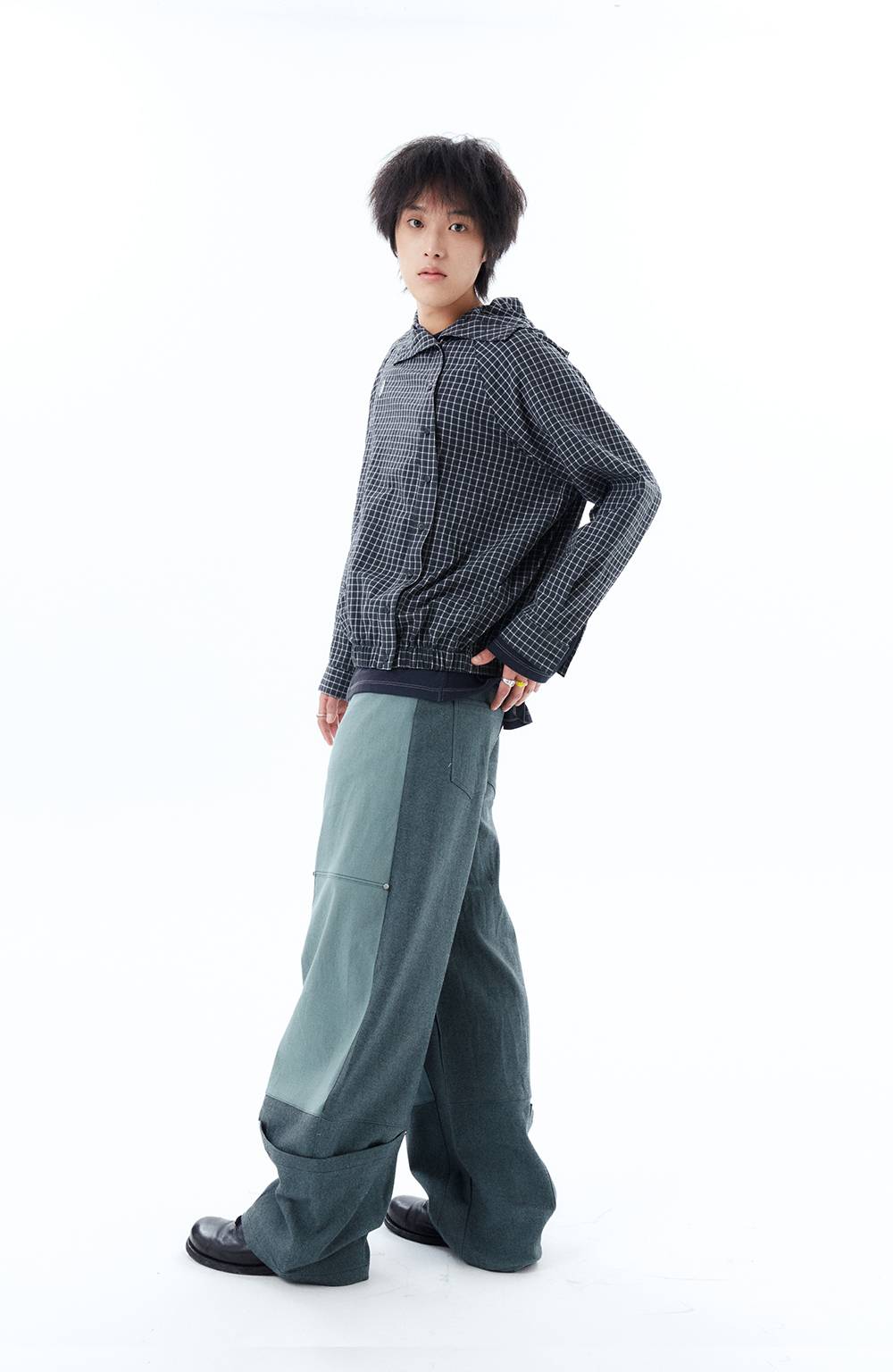 HEM POCKETS JEANS 2 / GREEN