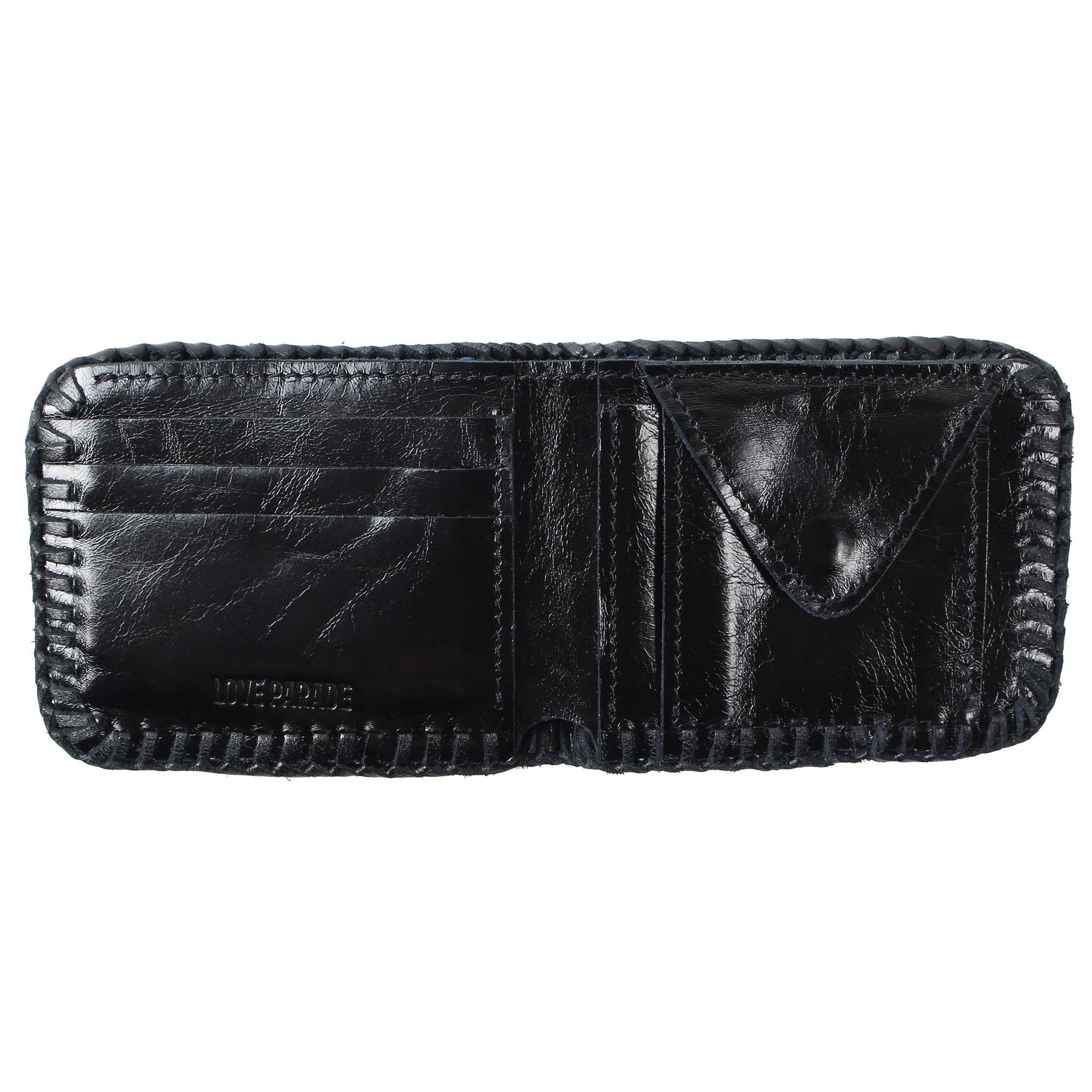 BIFOLD WALLET(Unborn Calf-skin) - Navy - LOVE PARADE 러브퍼레이드 - CAVA LIFE