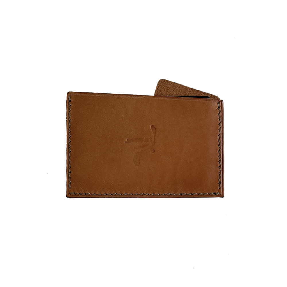 Bulge Card Wallet / Vegetable Tanned Natural - aran/mudgesosi - CAVA LIFE