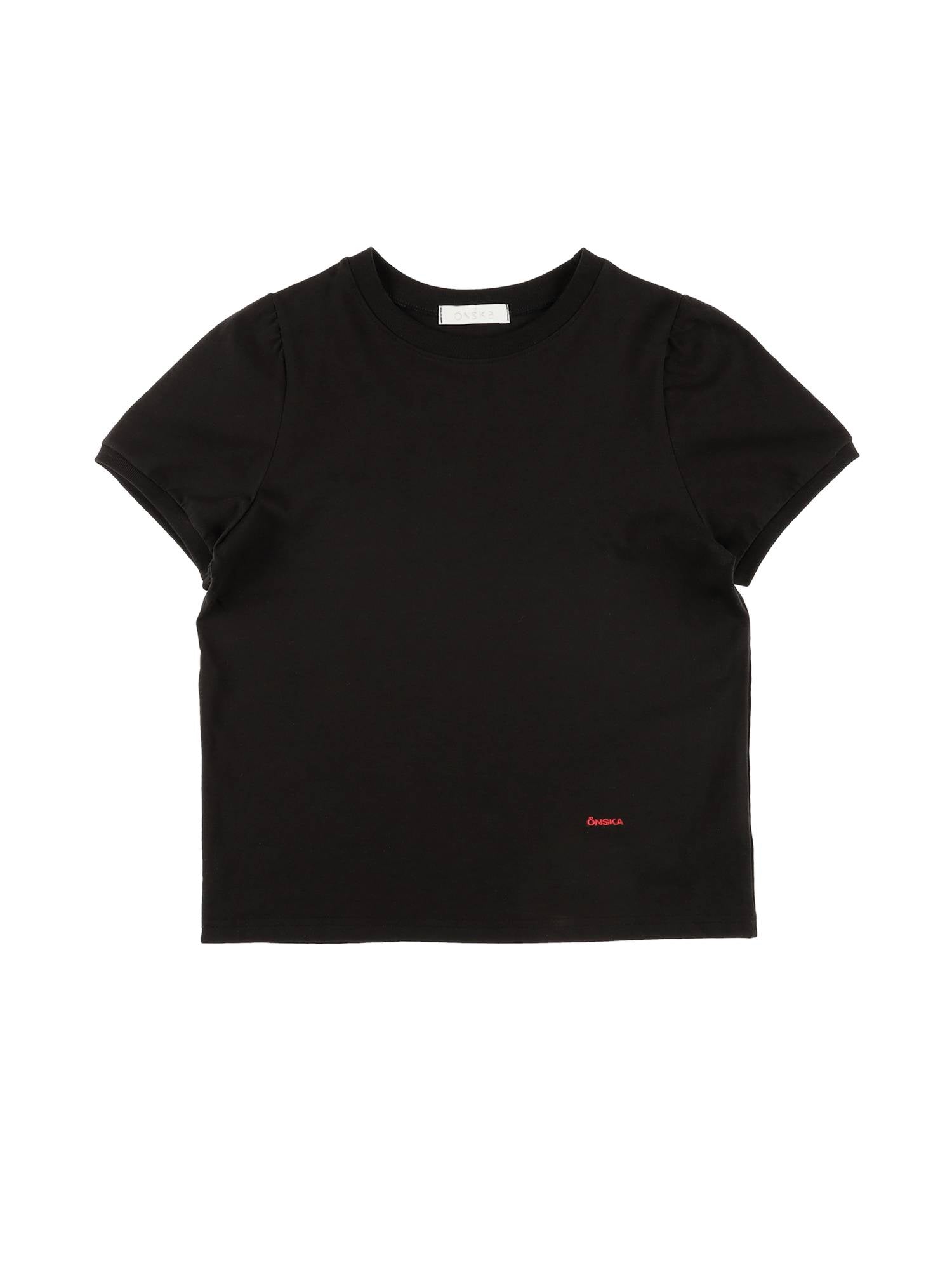 LETTERING PUFF T-SHIRT (BLACK)