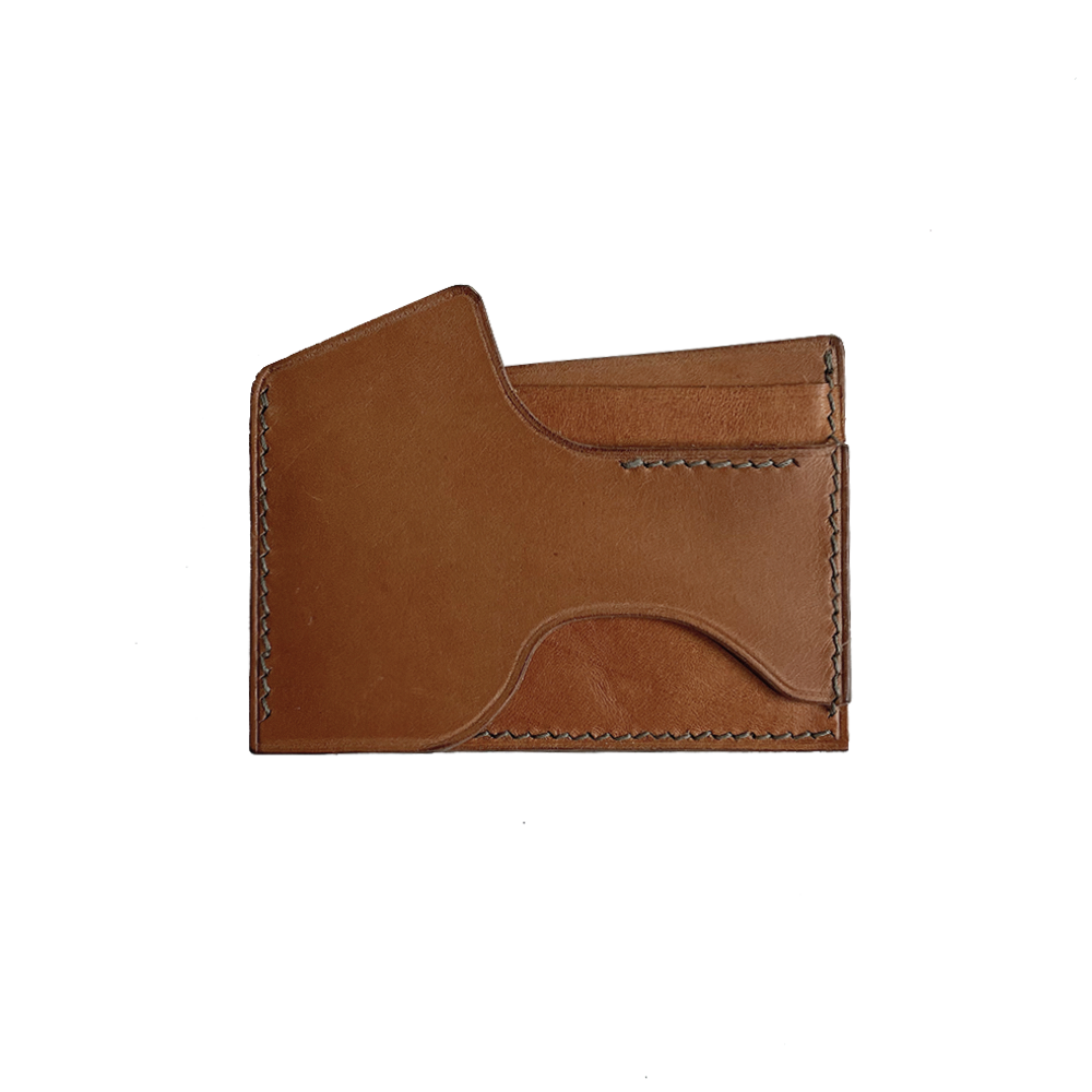 Bulge Card Wallet / Vegetable Tanned Natural - aran/mudgesosi - CAVA LIFE