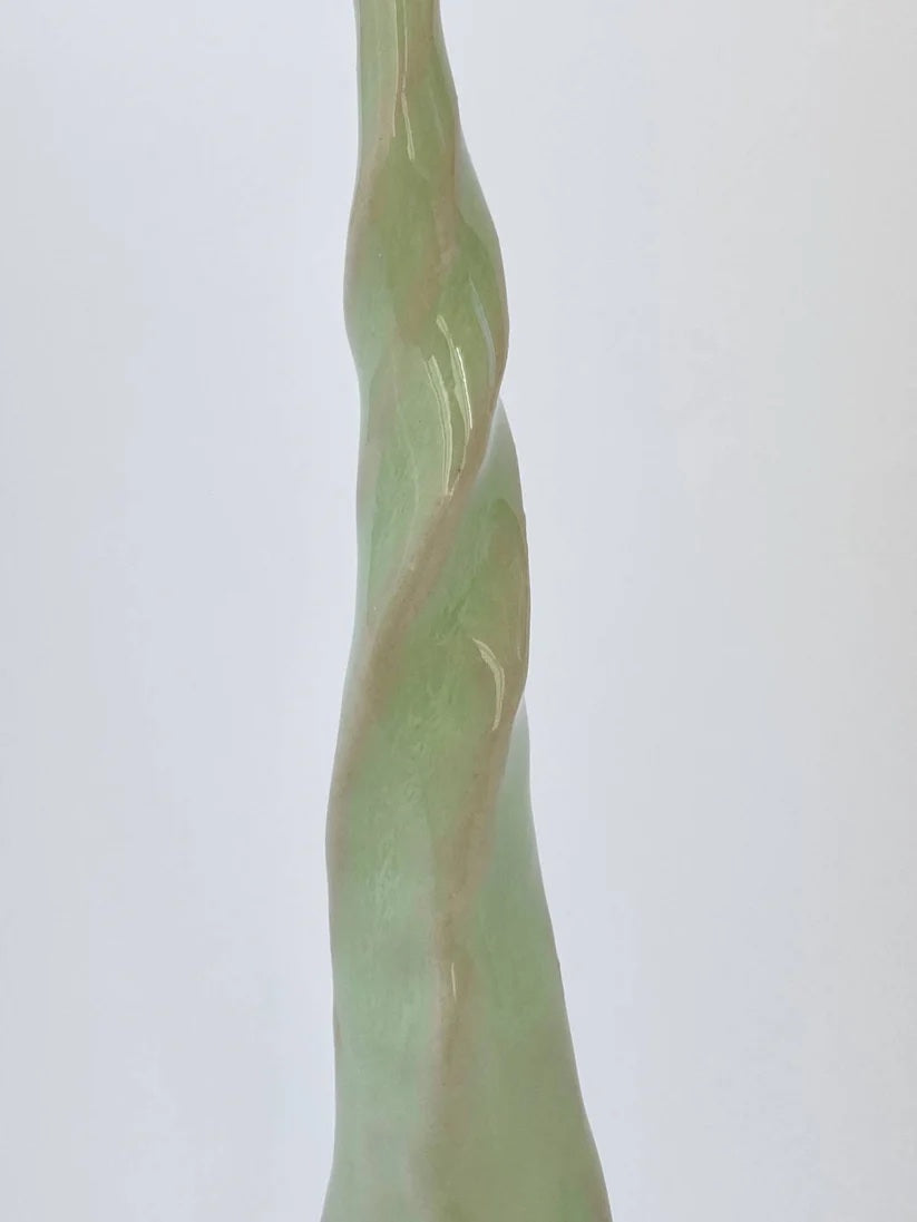 Horn of Unicorn - spiral emerald green