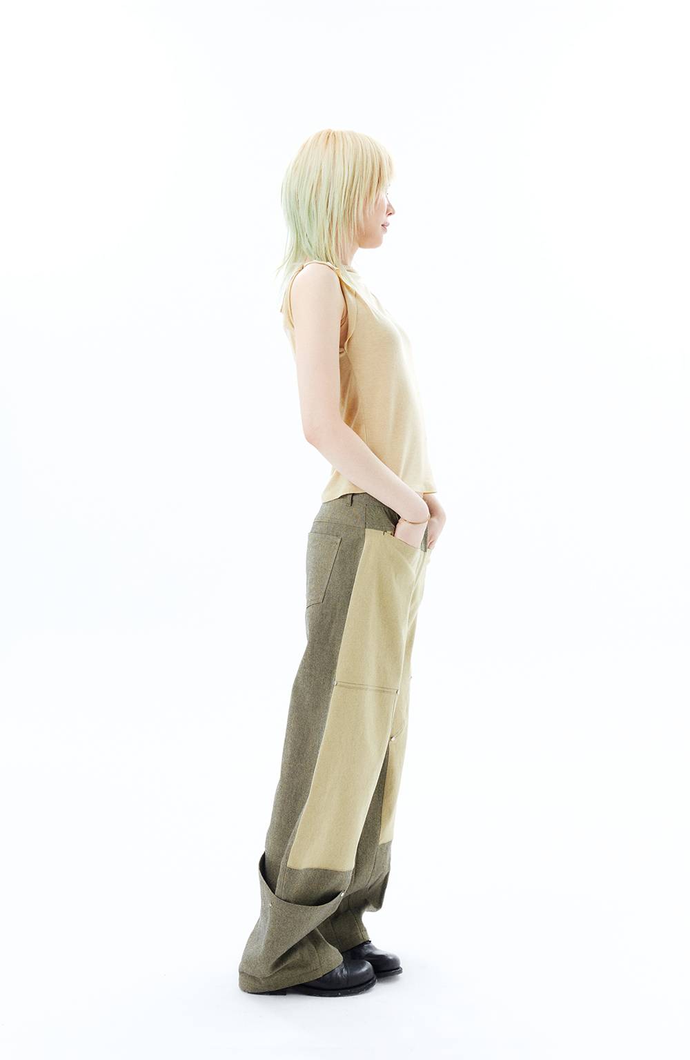 HEM POCKETS JEANS 2 / SAND