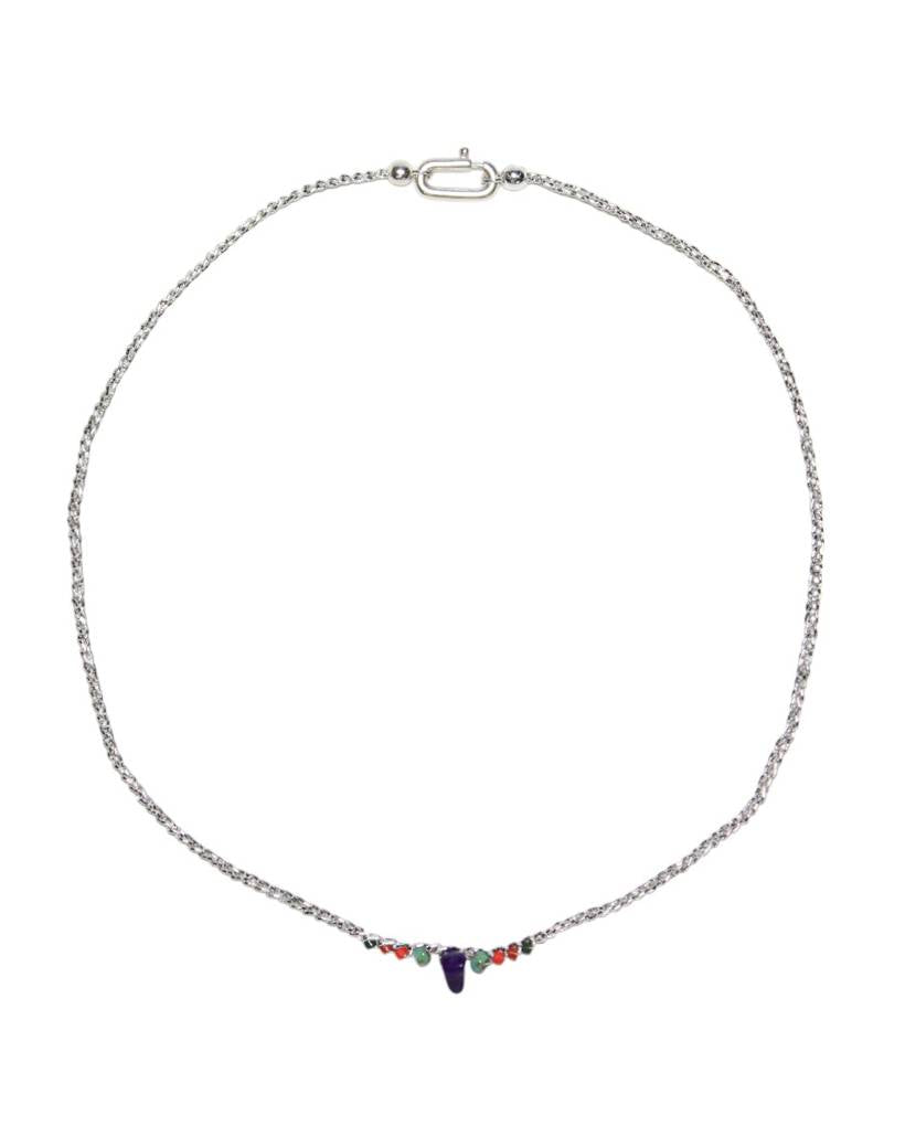 aztec recipe metallic crochet necklace