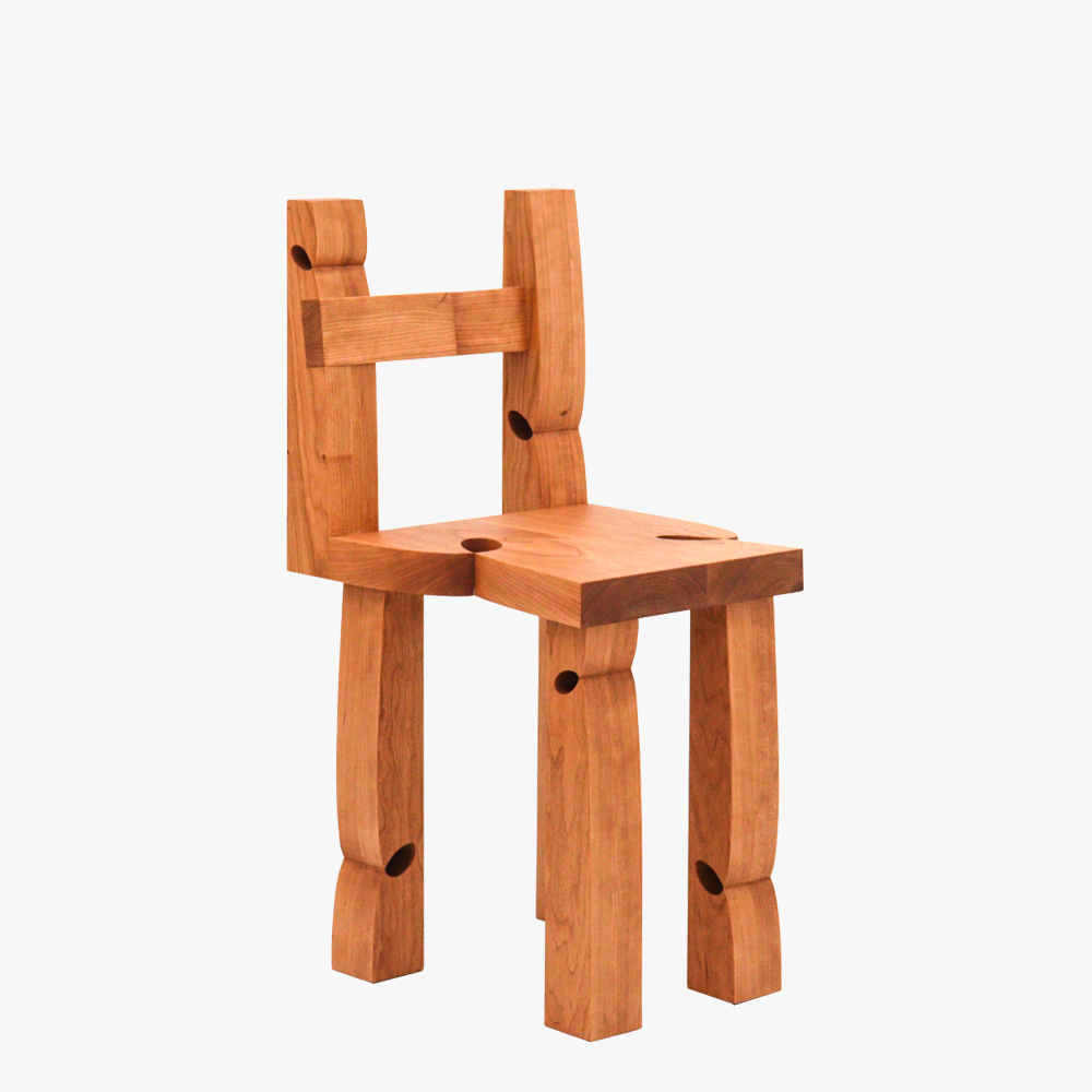 Curly Chair 002 | Cherry