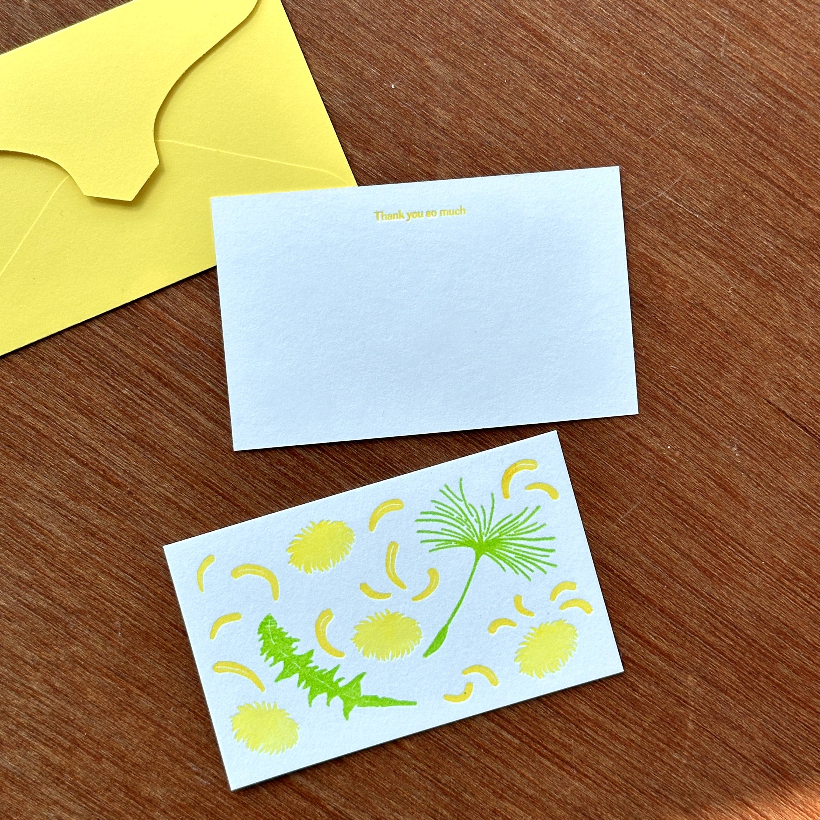 [SMALL PLATES] Dandelion Message Card