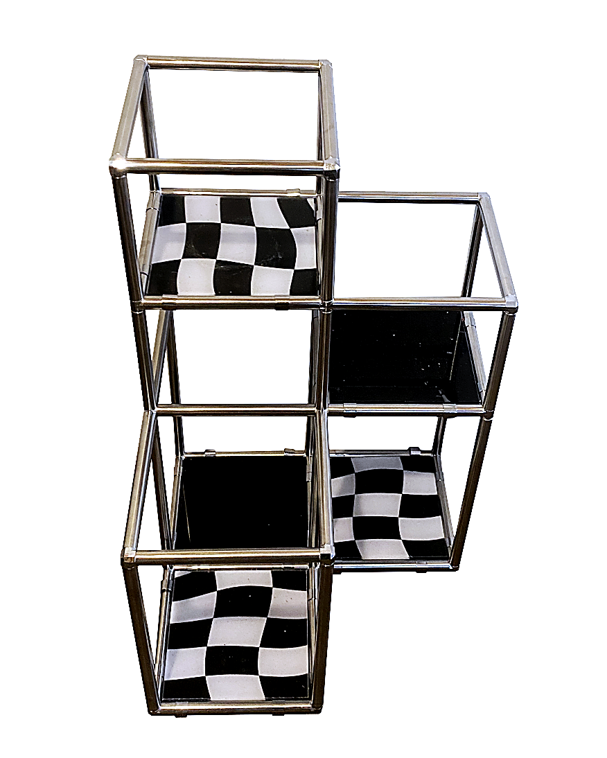 Chekaver Table 3-tier modular shelf (checkerboard) – CAVA LIFE