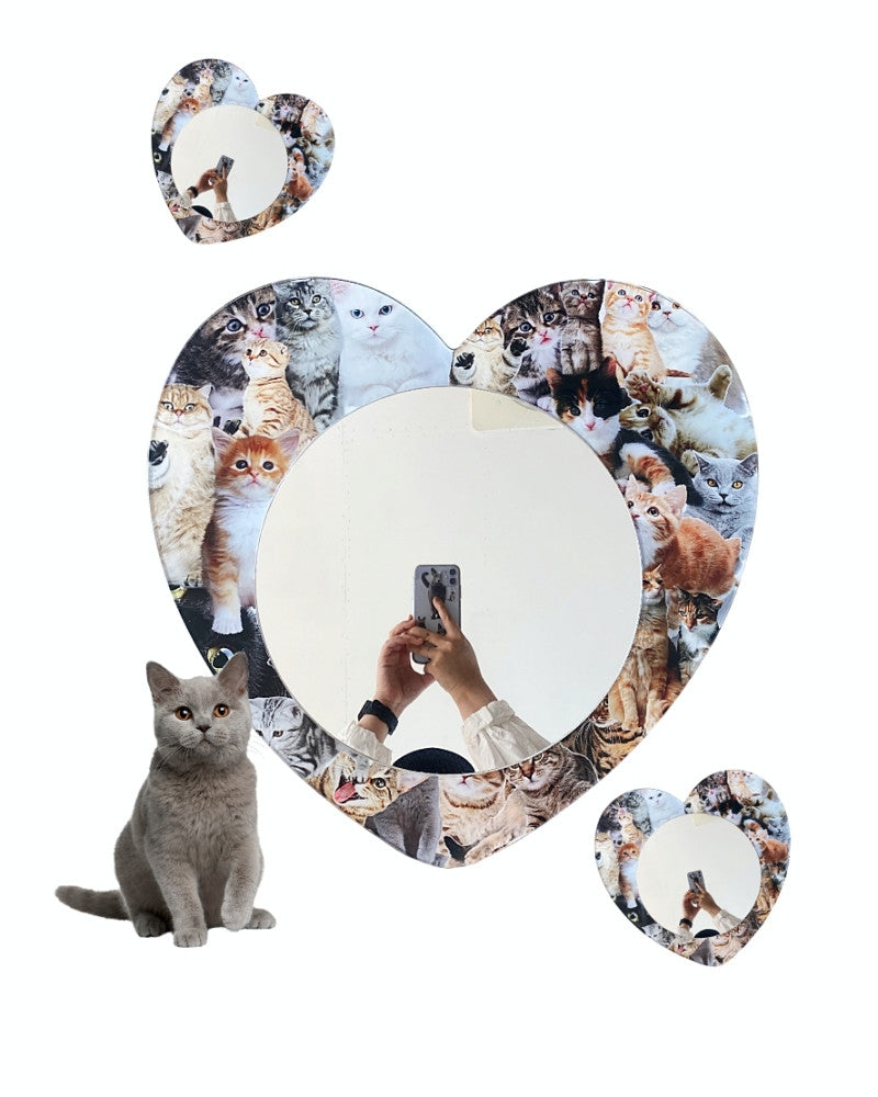 러브캣 아크릴 거울 - you like what 유라이크왓 - CAVA LIFE