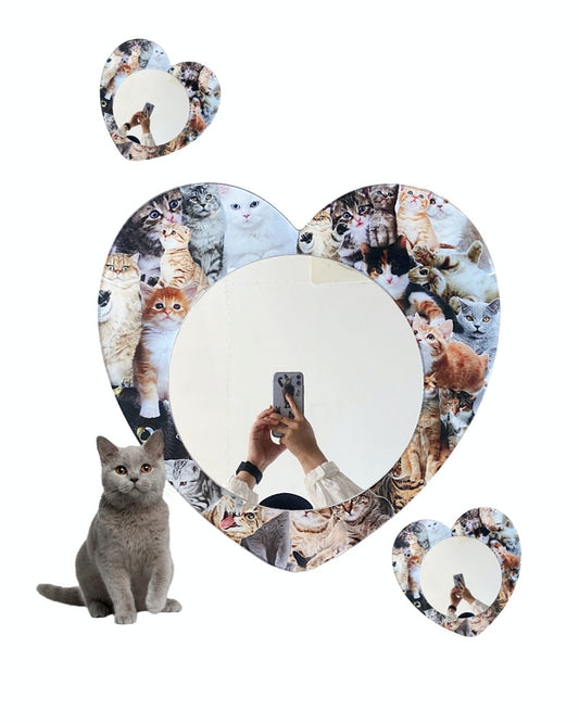 러브캣 아크릴 거울 - you like what 유라이크왓 - CAVA LIFE