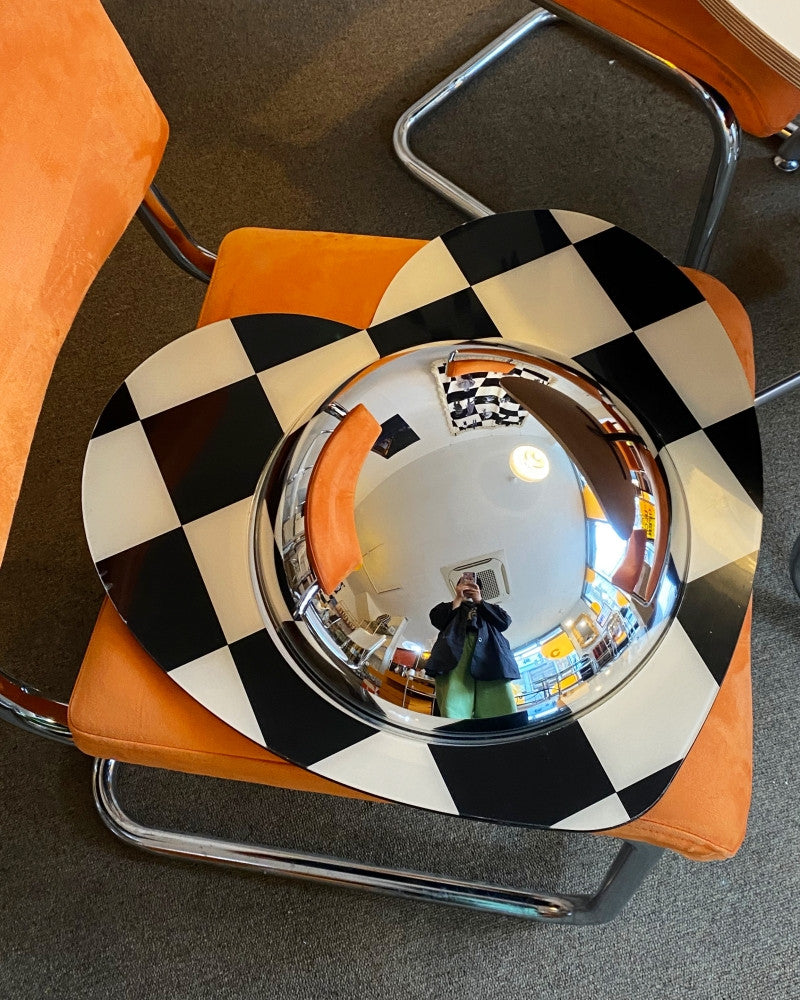 하트 아크릴 볼록거울 (체커보드) - you like what 유라이크왓 - CAVA LIFE