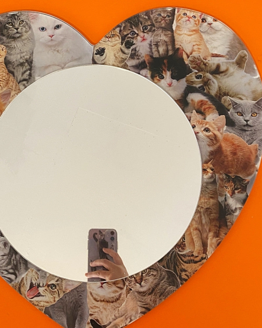 러브캣 아크릴 거울 - you like what 유라이크왓 - CAVA LIFE