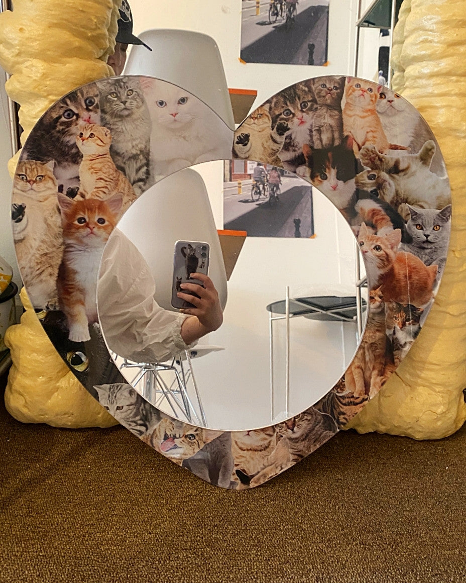 러브캣 아크릴 거울 - you like what 유라이크왓 - CAVA LIFE