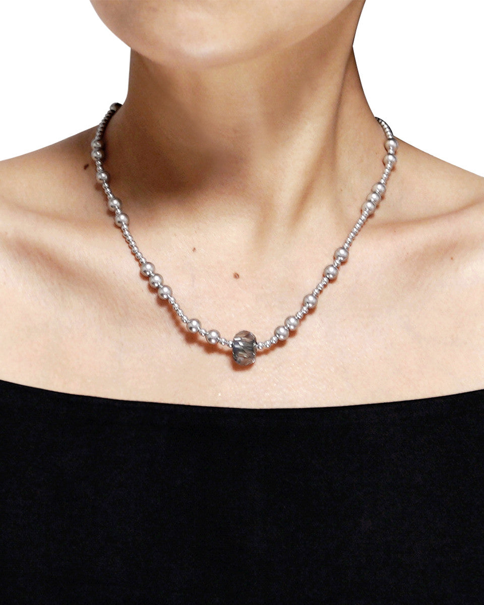 그레이 글라스 목걸이 - Pauline Louise 폴린루이즈 - CAVA LIFE