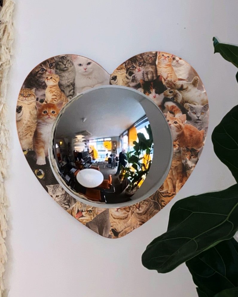 러브캣 아크릴 볼록거울 - you like what 유라이크왓 - CAVA LIFE
