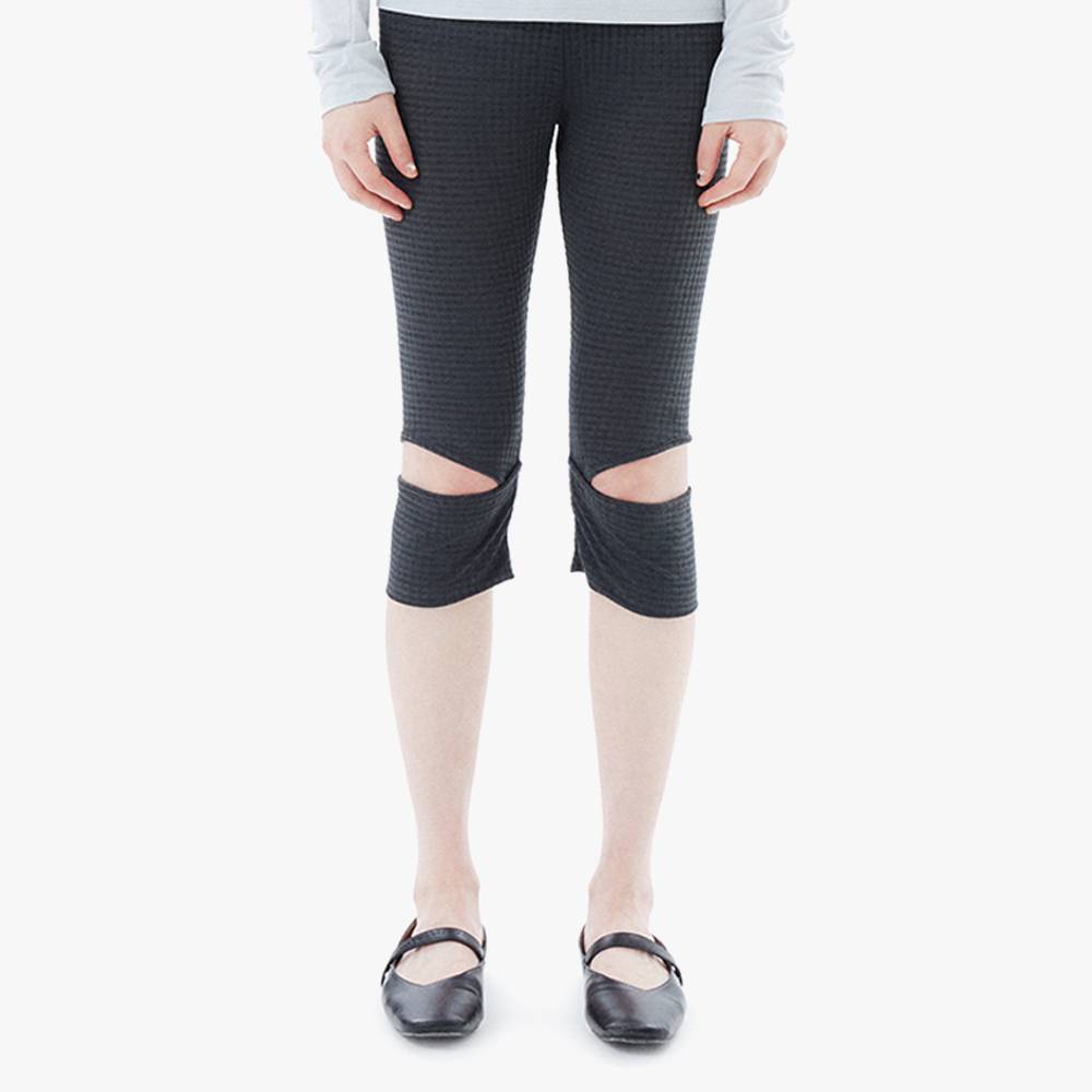 SHEER CHECK LEGGINGS / IVY