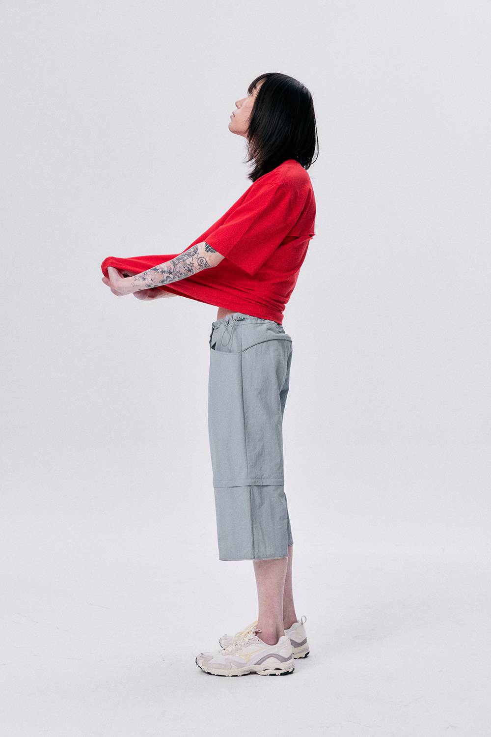 REFLECTED 3 PARTS PANTS / BLUE GRAY - HALOMINIUM  할로미늄 - CAVA LIFE